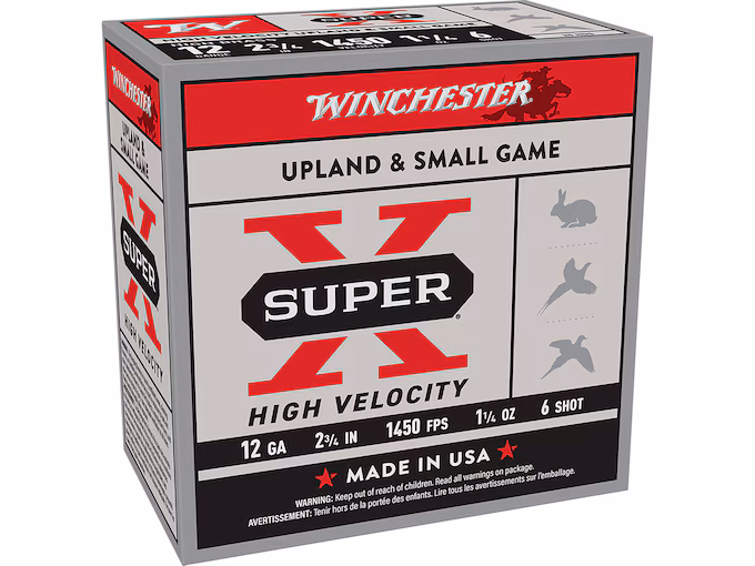 Winchester Super X High Velocity 12 Gauge Ammo (250 rounds) - Image 1