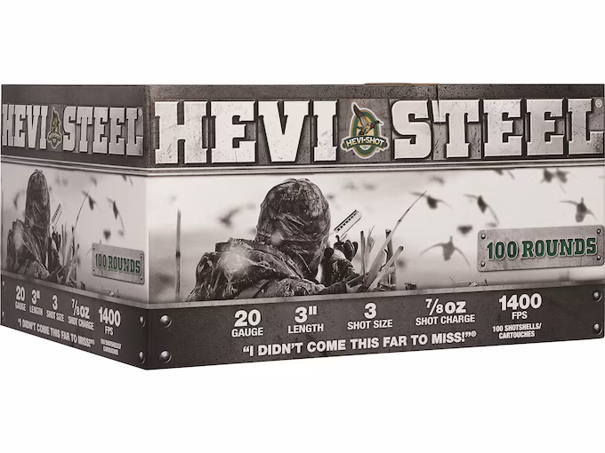 Hevi-Shot Hevi-Steel 20 Gauge Steel Ammo (200 rounds) - Image 1