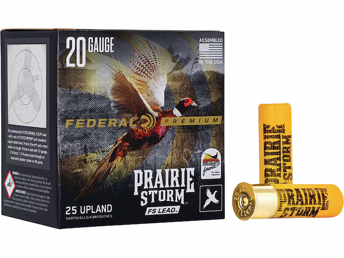 Federal Premium Prairie Storm 20 Gauge Copper Plated Lead Ammo (250 rounds) - Image 1