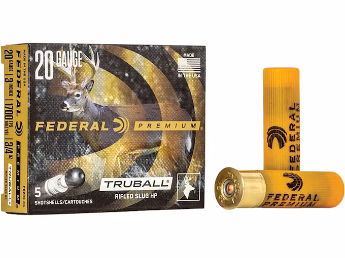 Federal Premium Vital-Shok 20 Gauge Hollow Point Rifled Slug 3" 3/4oz (250 rounds) - Image 1