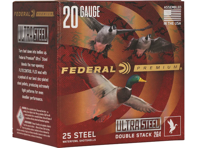 Federal Premium Ultra Steel 20 Gauge Steel Ammo (250 rounds) - Image 1
