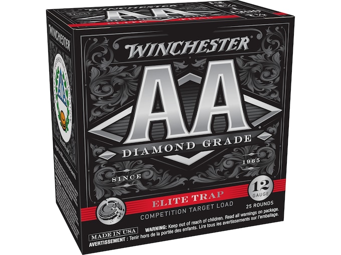 Winchester AA Diamond Grade Elite Trap 12 Gauge Ammo (250 rounds) - Image 1