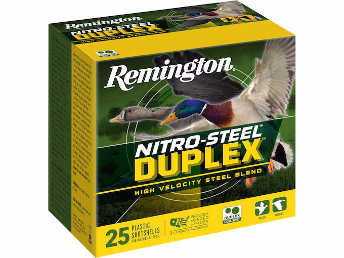 Remington Nitro Steel Duplex 20 Gauge Steel Ammo (250 rounds) - Image 1