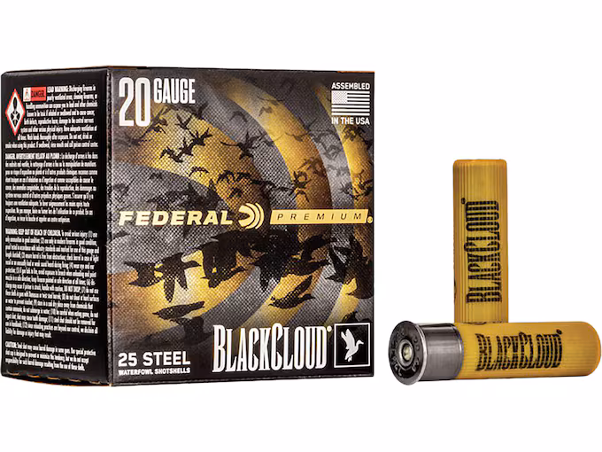 Federal Premium Black Cloud Waterfowl 20 Gauge Steel Ammo (250 rounds) - Image 1