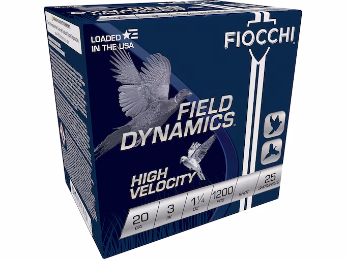 Fiocchi Field Dynamics High Velocity 20 Gauge Ammo (250 rounds) - Image 1