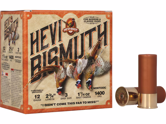 Hevi-Shot Hevi-Bismuth Upland 12 Gauge Bismuth Ammo (250 rounds) - Image 1