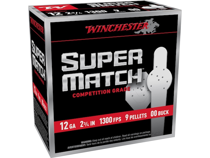 Winchester Super Match 12 Gauge #00 Buckshot Ammo 2-3/4" - Image 1