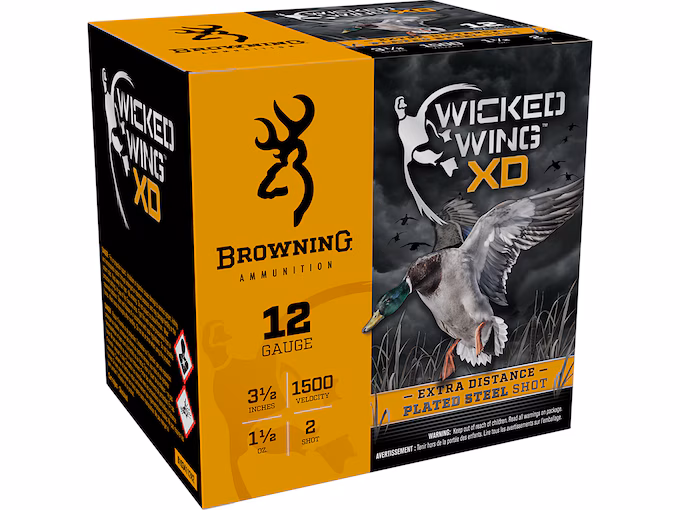 Browning Wicked WIng XD Waterfowl 12 Gauge Steel Ammo - Image 1