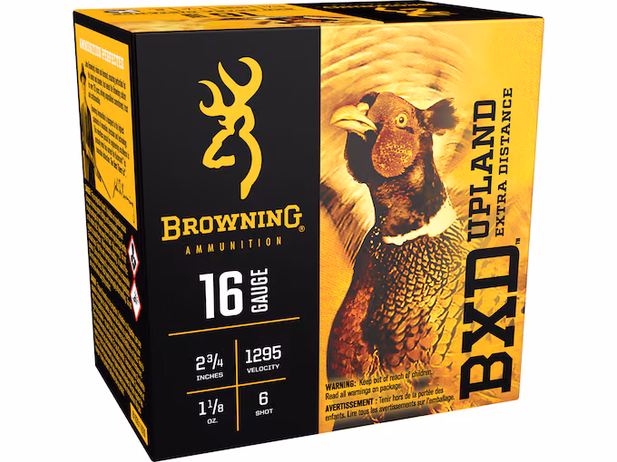 Browning BXD Upland 16 Gauge Nickel Plated Lead Ammo - Image 1