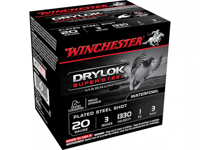 Winchester Drylok Super Steel Magnum Waterfowl 20 Gauge Steel Ammo - Image 1