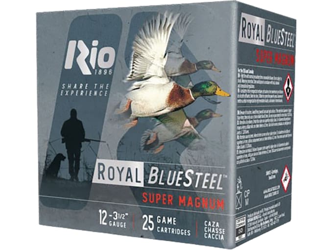 Rio Ammunition Royal BlueSteel High Velocity 12 Gauge Steel Ammo - Image 1