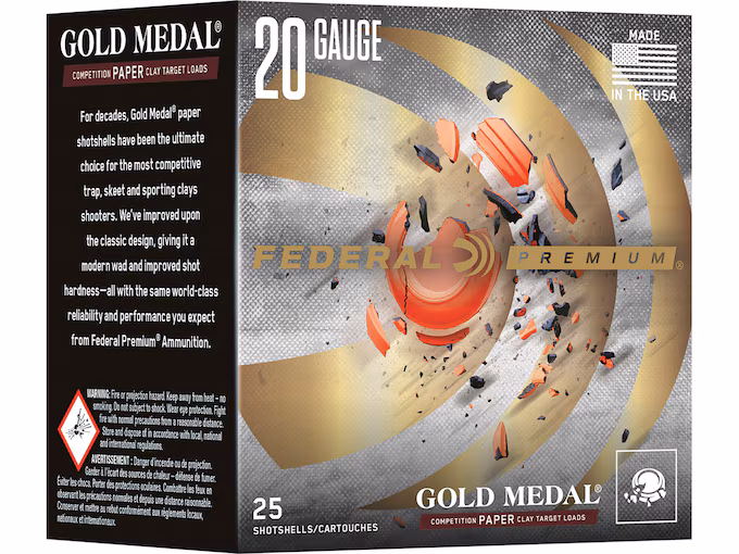 Federal Premium Gold Medal Grand Paper 20 Gauge Lead Ammo - Image 1